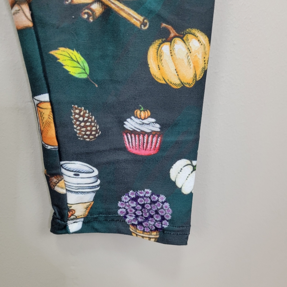 Fall Themed Pumpkin Spice Leggings One Size Fits All‎ - Picture 4 of 6